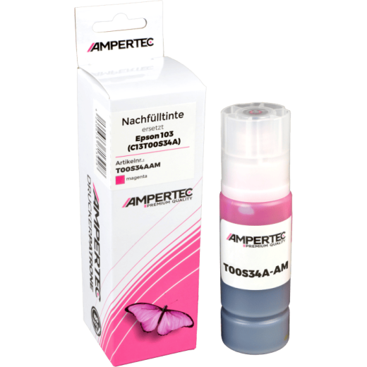 Kompatible Nachfülltinte ersetzt Epson C13T00S34A 103 magenta
