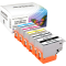 5 kompatible Tinten ersetzt Epson C13T02F140-440+E140 202 Multipack KCMY PBK