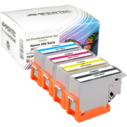 4 kompatible Tinten ersetzt Epson C13T02F140-440 202...