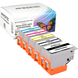 5 kompatible Tinten ersetzt Epson C13T02G740 202XL...