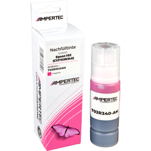Kompatible Nachfülltinte ersetzt Epson C13T03R340 102 magenta