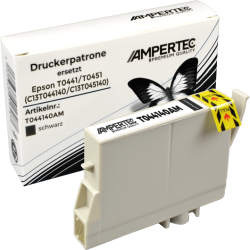 Kompatible Tinte ersetzt Epson C13T044140 schwarz