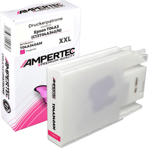 Kompatible Tinte ersetzt Epson C13T04A340 T04A3 magenta