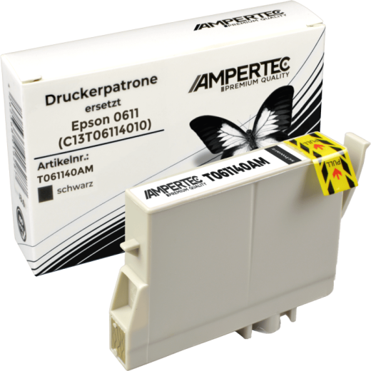 Kompatible Tinte ersetzt Epson C13T061140 schwarz