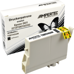 Kompatible Tinte ersetzt Epson C13T061140 schwarz