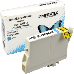 Kompatible Tinte ersetzt Epson C13T061240 cyan