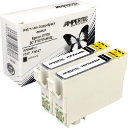 2 Ampertec Tinten ersetzt Epson C13T07114H10 Doppelpack...