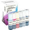 6 kompatible Nachfülltinten ersetzt Epson C13T07A140-B540 114 Multipack KCMY LC LM