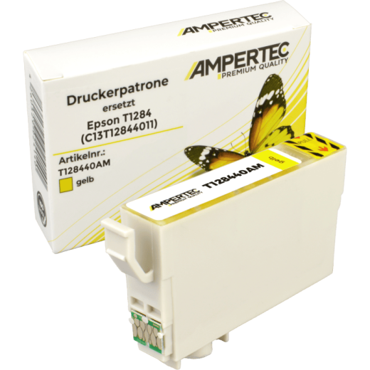 Kompatible Tinte ersetzt Epson C13T128440 yellow