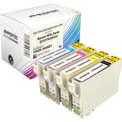 4 kompatible Tinten ersetzt Epson C13T163640 16XL...