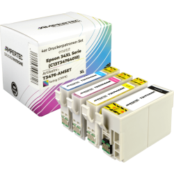 4 Ampertec Tinten ersetzt Epson C13T347640 34XL Multipack...