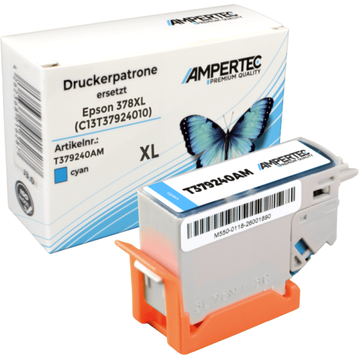 Kompatible Tinte ersetzt Epson C13T379240 378XL cyan