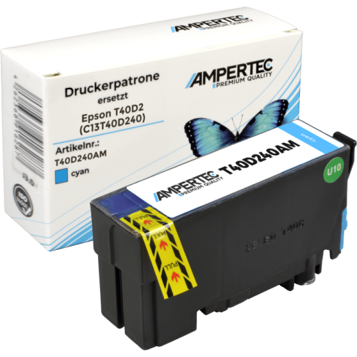 Kompatible Tinte ersetzt Epson C13T40D240 cyan T40D2