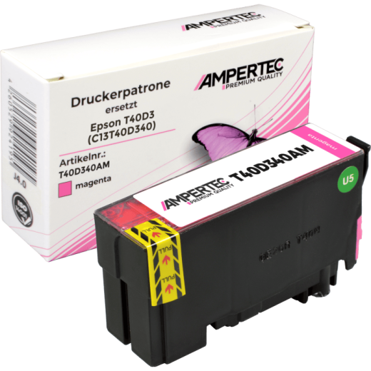 Kompatible Tinte ersetzt Epson C13T40D340 magenta T40D3