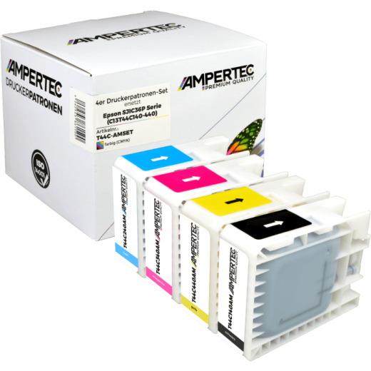 4 kompatible Tinten ersetzt Epson C13T44C140-440 Multipack KCMY