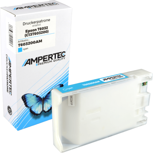 Kompatible Tinte ersetzt Epson C13T603200 T6032 cyan