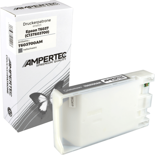 Kompatible Tinte ersetzt Epson C13T603700 T6037 light black