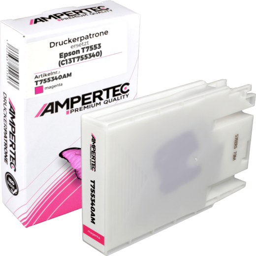 Kompatible Tinte ersetzt Epson C13T755340 magenta