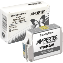 Kompatible Tinte ersetzt Epson C13T760740 light black T7607