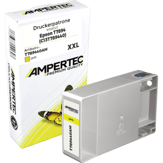 Kompatible Tinte ersetzt Epson C13T789440 yellow T7894