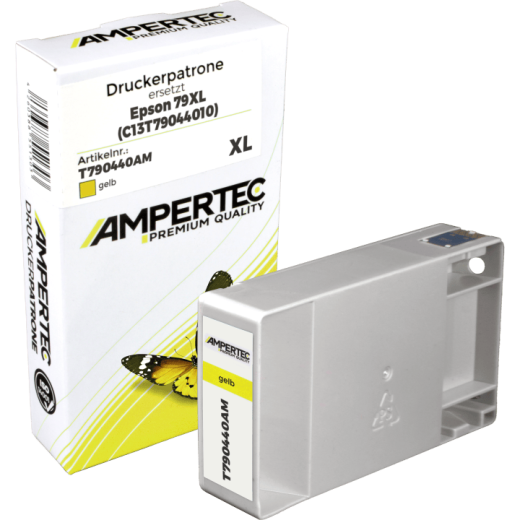 Kompatible Tinte ersetzt Epson C13T790440 yellow T7904
