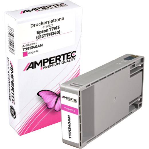 Kompatible Tinte ersetzt Epson C13T791340 magenta T7913