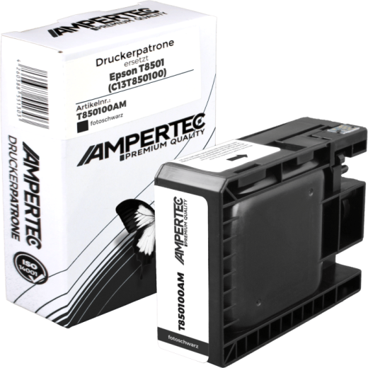 Kompatible Tinte ersetzt Epson C13T850100 photo black