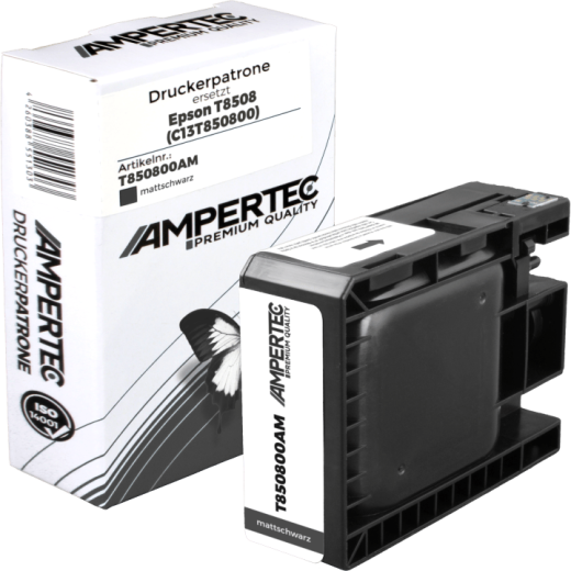 Kompatible Tinte ersetzt Epson C13T850800 matte black