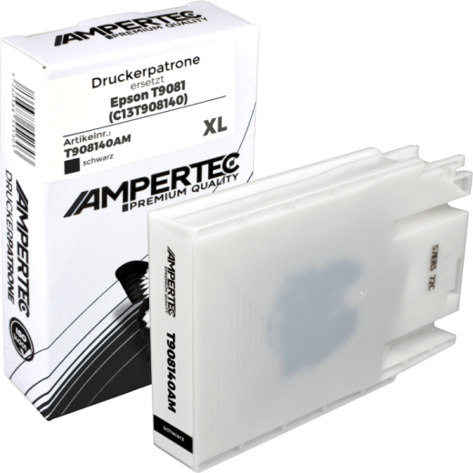 Kompatible Tinte ersetzt Epson C13T908140 black T9081
