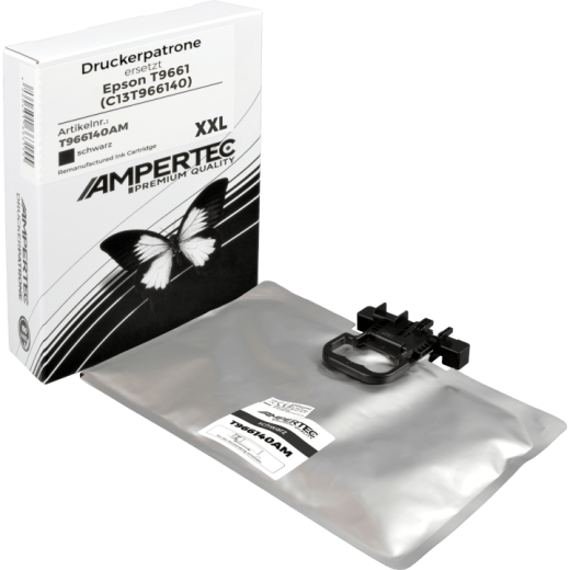 Kompatible Tinte ersetzt Epson C13T966140 T9661 black XXL