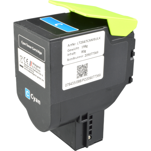 Ampertec Toner ersetzt Toshiba T-FC338EC-R cyan