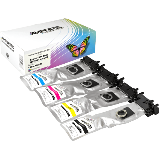 4 Kompatible Tinten ersetzt Epson C13T944140-440 Multipack KCMY