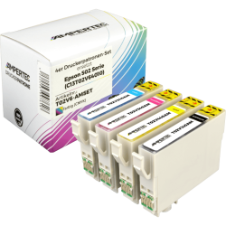 4 kompatible Tinten ersetzt Epson C13T02V640 502...