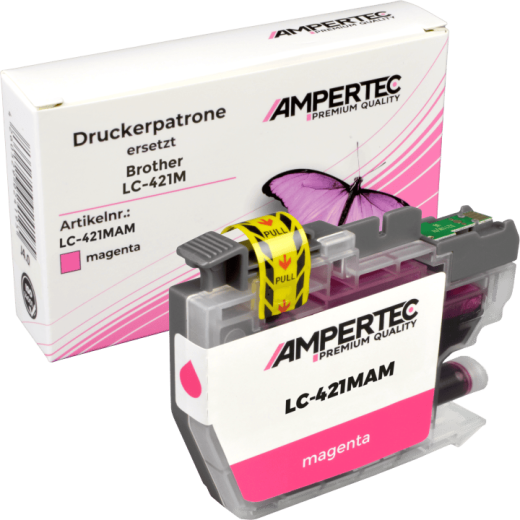 Kompatible Tinte ersetzt Brother LC-421M magenta