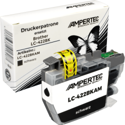 Kompatible Tinte ersetzt Brother LC-422BK schwarz