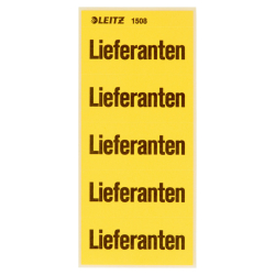1508 Inhaltsschild Lieferanten, selbstklebend, 100...