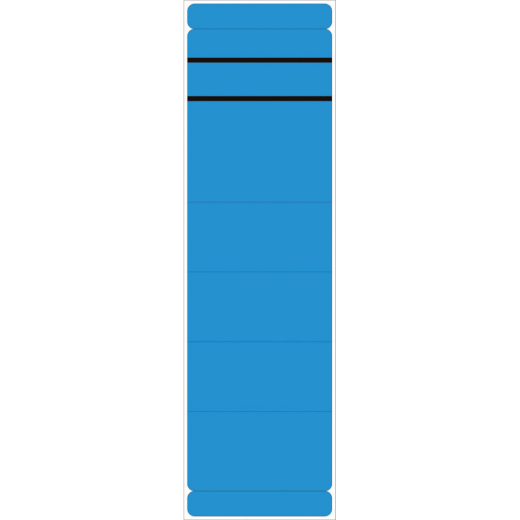 Ordnerrückenschilder - breit/lang, sk, 10 Stück, blau