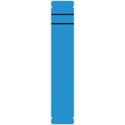 Ordnerrückenschilder - schmal/kurz, sk, 10 Stück, blau