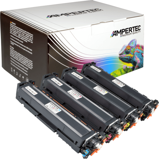 4 Kompatible Toner ersetzt Canon 075H Multipack KCMY