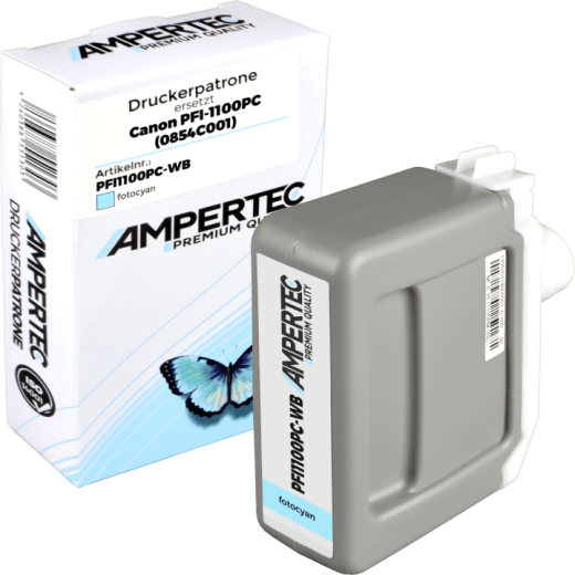 Kompatible Tinte ersetzt Canon 0854C001 PFI-1100PC photo cyan