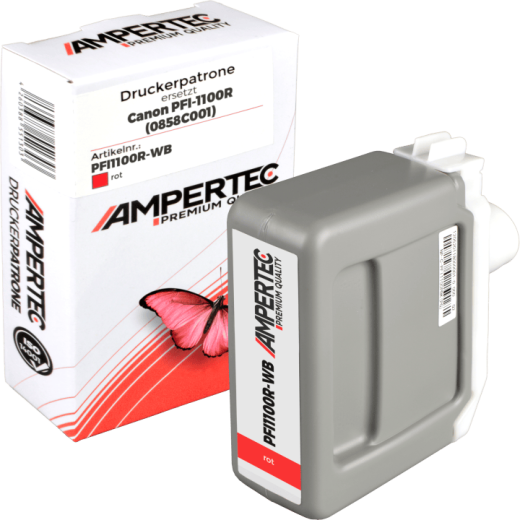 Kompatible Tinte ersetzt Canon 0858C001 PFI-1100R rot