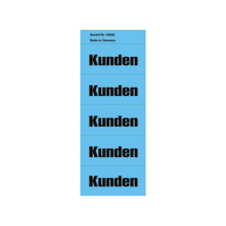 Inhaltsschilder Kunden - Beutel mit 100 Stück, blau
