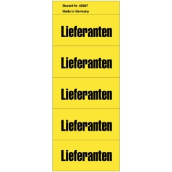 Inhaltsschilder Lieferanten - Beutel mit 100 Stück,...