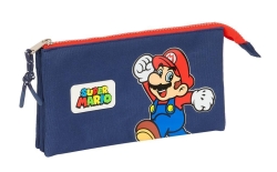Safta Super Mario World Mäppchen mit 3 Fächern