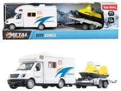 METAL World Camper Pullback + Anhänger +