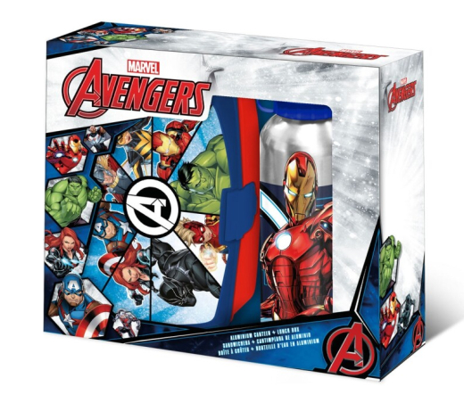 Marvel: Avengers Lunchset: Brotdose & Trinkflasche
