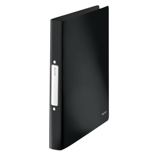 4566 Ringbuch Solid - A4, PP, 2 Ringe, 25 mm, schwarz
