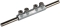 DEHN Verbindungsmuffe ZG für Rd 8mm mit 4 Schrauben M6x10mm