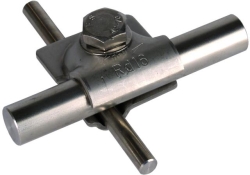 DEHN Klemme NIRO f. Rd 8-10/16mm m Sechskantschraube