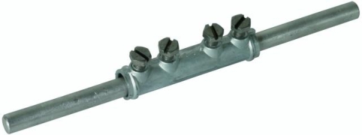 DEHN Verbindungsmuffe ZG für Rd 7-10mm mit 4 Schrauben M6x12mm